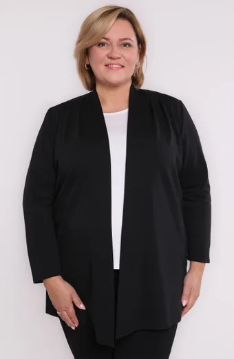 Čierny kardigan s vreckami