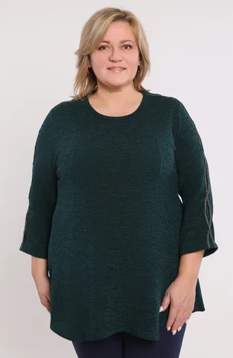 kópia z kópia z Wrzosowy sweter srebrny warkocz