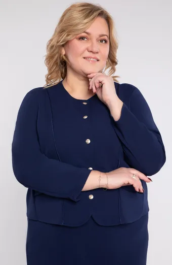 kópia z Svetlá tmavomodrá bunda s vreckami
