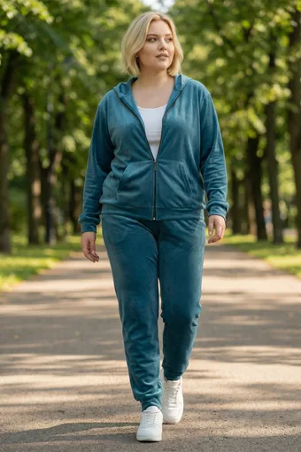 Tyrkysová velúrová tepláková súprava