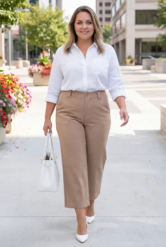 Hnedé culottes